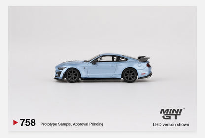 MiniGT 1:64 Ford Mustang Shelby GT500 Heritage Edition - Blue – MiJo Exclusive #758