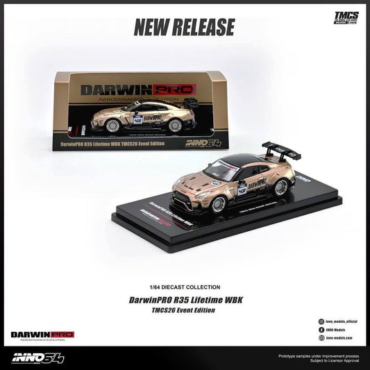 Inno64 1:64 2026 TMCS Exclusive - Darwin Pro R35 Lifetime WBK