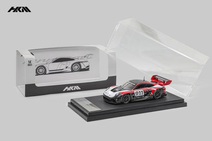 HKM 1:64 Porsche 992 GT3 R Rennsport - Red/White