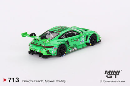 MiniGT 1:64 Porsche 911 GT3 R #80 GTD AO Racing 2023 IMSA Sebring 12 Hrs – MiJo Exclusive #713