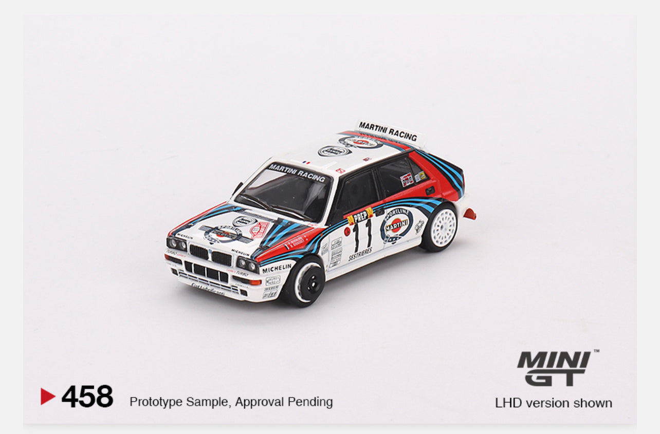 MiniGT 1:64 Lancia Delta HF Integrale Evoluzione 1992 Rally MonteCarlo Martini Racing - 4 Car Box Set