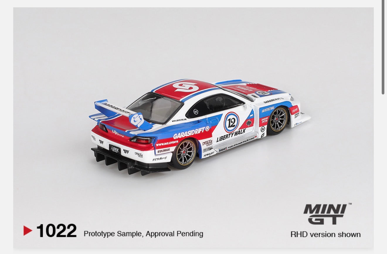 MiniGT 1:64 Nissan LB-Super Silhouette S15 SILVIA GARASIDRIFT x LBWK 2025 #1022