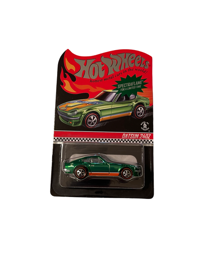 Hot Wheels 1:64 2012 RLC Red Line Club Real Riders Datsun 240Z - Green