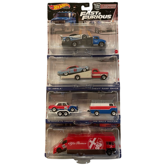 Hot Wheels 1:64 2023 Premium Team Transport Target Exclusive Case With Fast & Furious Skyline ER34 - Sealed Case 4pcs Mixed Assortment