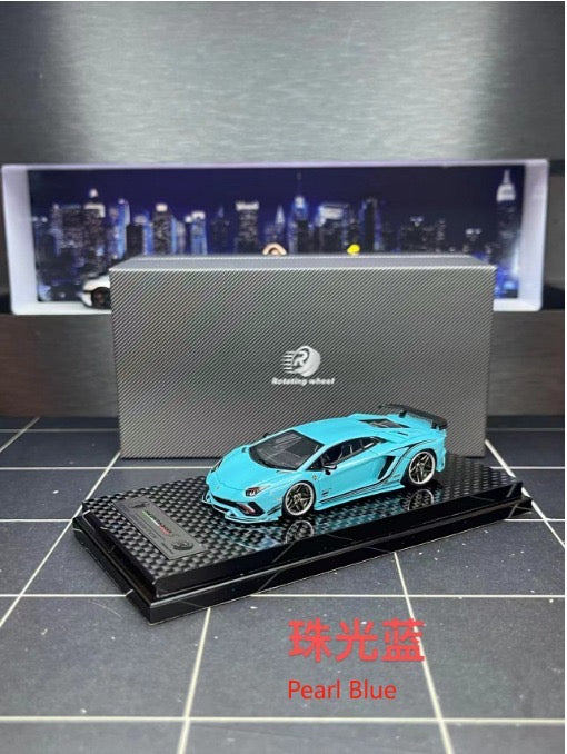 Rotating Wheel RW 1:64 Rowen Aventador S Resin Model - *5 Styles*
