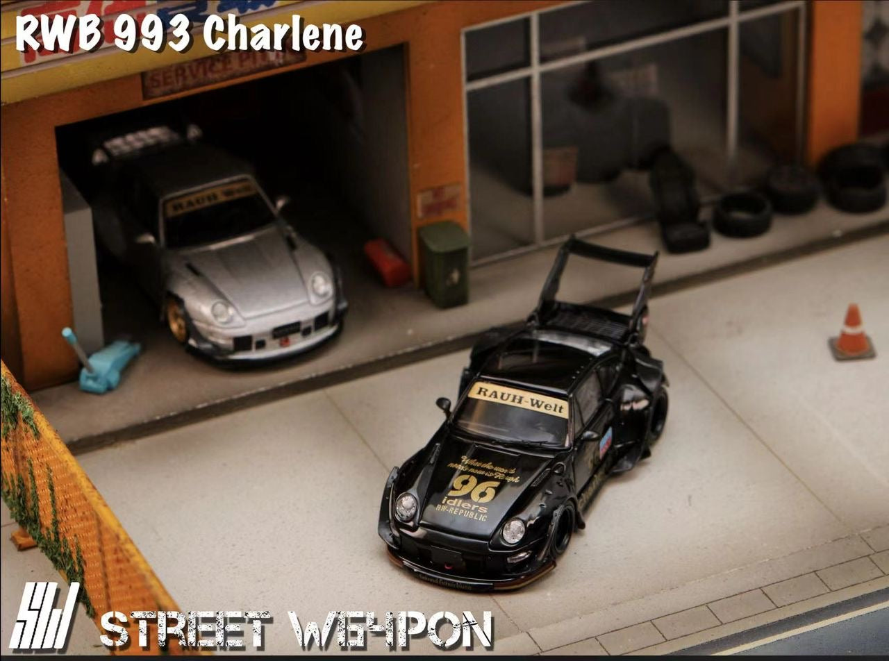 Street Warrior 1:64 Porsche RWB 993 Charlene - Kamiwaza Wing