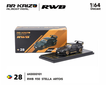 Almost Real 1:64 KAIZO RWB 930 Stella Artois 2026 Hobby Expo China Beijing Special Edition – Matte Black