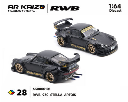 Almost Real 1:64 KAIZO RWB 930 Stella Artois 2026 Hobby Expo China Beijing Special Edition – Matte Black