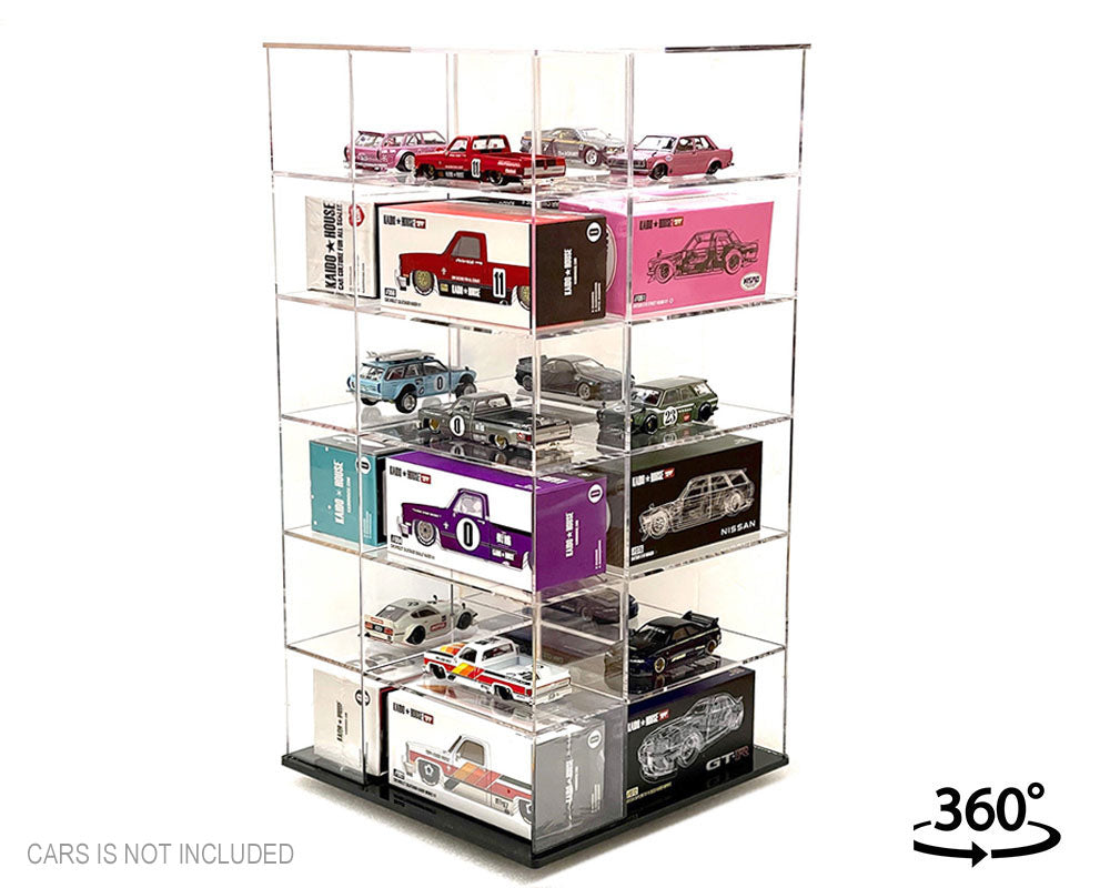 Showcase 1:64 Acrylic 24-Car Display Desk Top Spinner – MiJo Exclusive