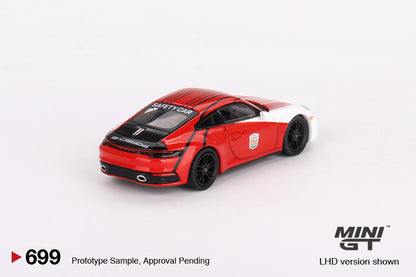 MiniGT 1:64 Porsche 911 (992) Carrera S Safety Car 2023 IMSA Daytona 24 Hrs - MiJo Exclusive #699