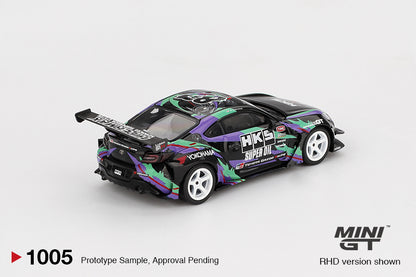 MiniGT 1:64 Toyota GR86 HKS TYPE R 2022 Tokyo Auto Salon – Black #1005