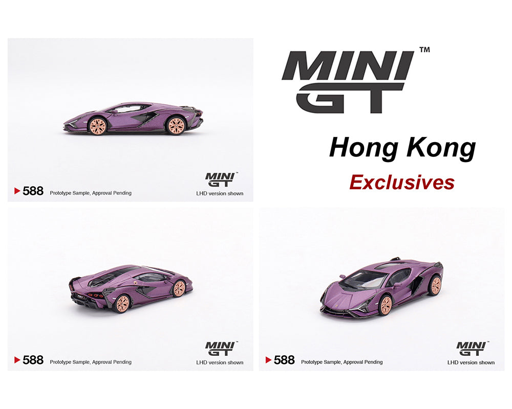 MiniGT 1:64 Lamborghini Sián FKP 37 Matte Viola – Hong Kong Exclusive #588