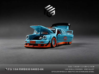 FG 1:64 Porsche RWB 930 Fully Opening - Gulf
