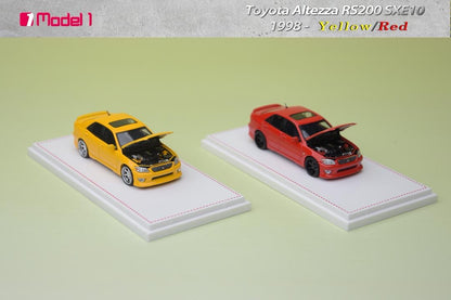 Model One 1:64 Toyota Altezza RS200 SXE10 Opening Hood - 2 Styles