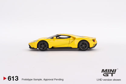 MiniGT 1:64 Ford GT – Triple Yellow – MiJo Exclusive #613