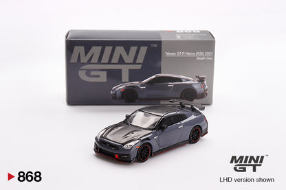 MiniGT 1:64 Nissan GT-R Nismo 2024 NISMO – Stealth Gray #868