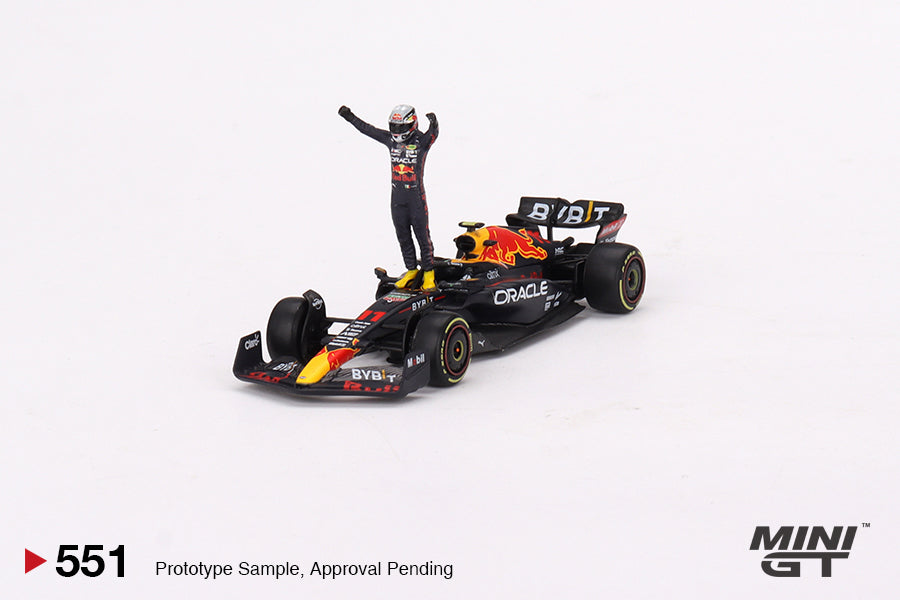 MiniGT 1:64 Oracle Red Bull Racing RB18 #11 Sergio Pérez 2022 Monaco Grix Winner – MiJo Exclusive #551