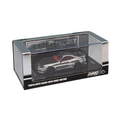 Inno64 1:64 Toyota Supra A80 Top Secret GT300 Chrome - 2026 Tokyo Auto Salon Exclusive