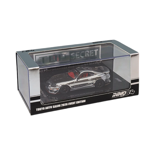 Inno64 1:64 Toyota Supra A80 Top Secret GT300 Chrome - 2026 Tokyo Auto Salon Exclusive