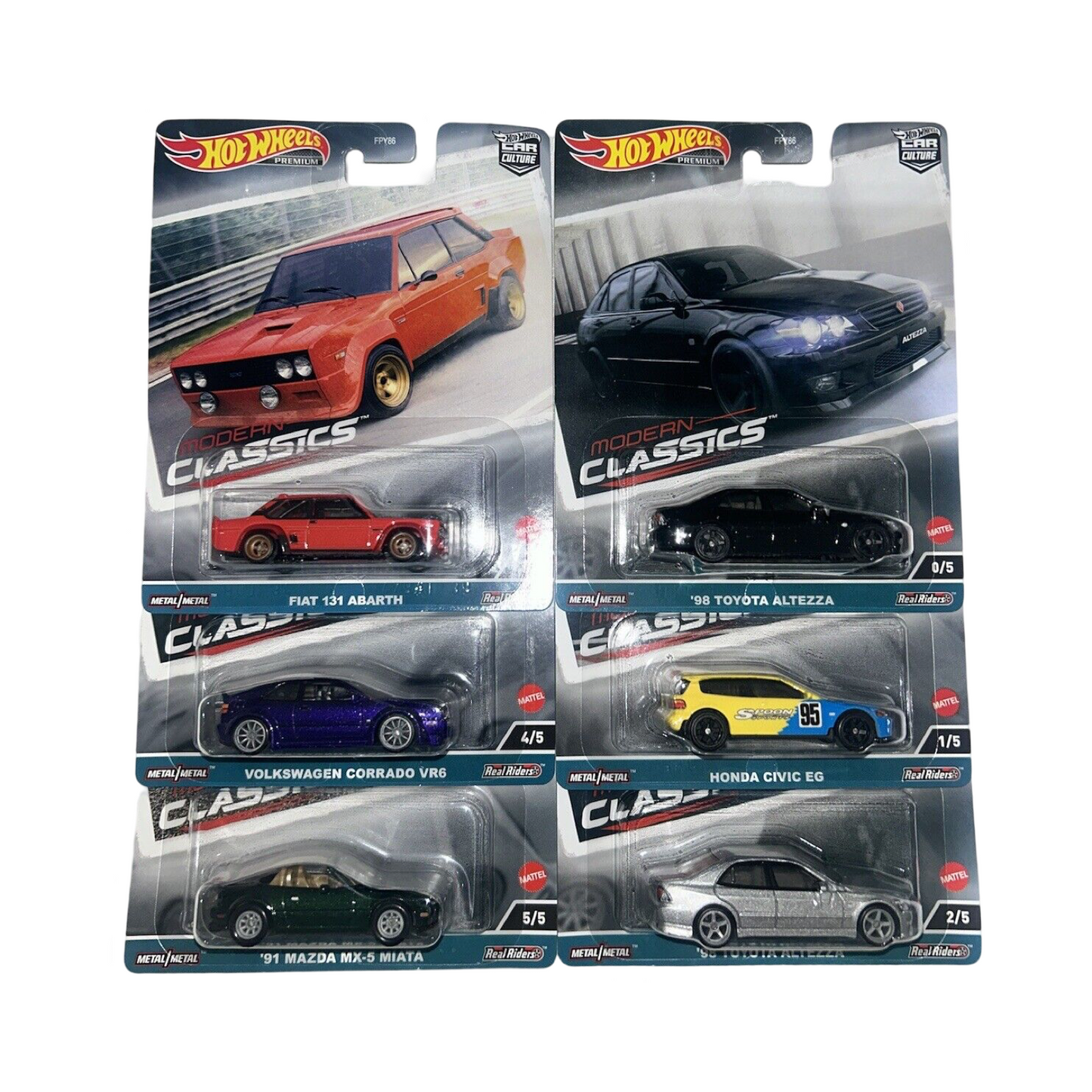 Hot Wheels 1:64 2023 Premium Car Culture Modern Classics Set With Chase