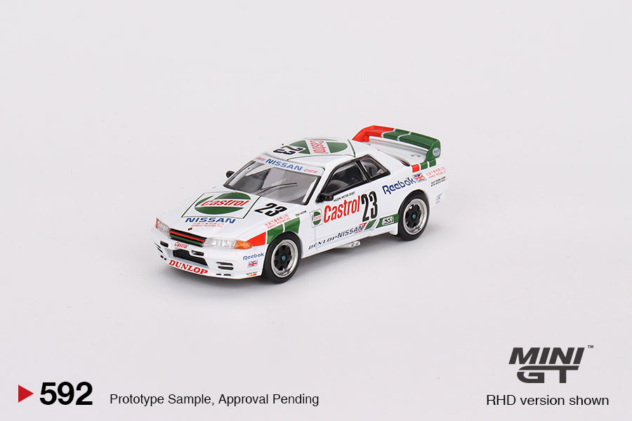 MiniGT 1:64 Nissan Skyline GT-R (R32) Gr. A #23 1990 Macau Guia Race Winner – MiJo Exclusive #592