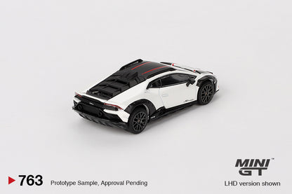 MiniGT 1:64 Lamborghini Huracán Sterrato Bianco Asopo - MiJo Exclusive #763