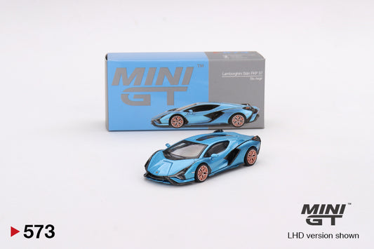 MiniGT 1:64 Lamborghini Sián FKP 37 Blu Aegir – MiJo Exclusive #573