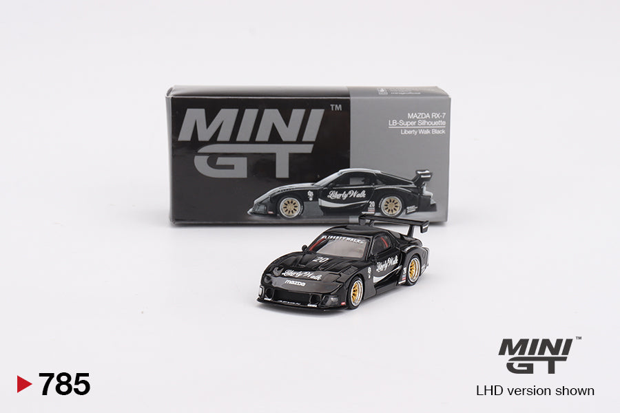 MiniGT 1:64 MAZDA RX-7 LB-Super Silhouette Liberty Walk Black #785