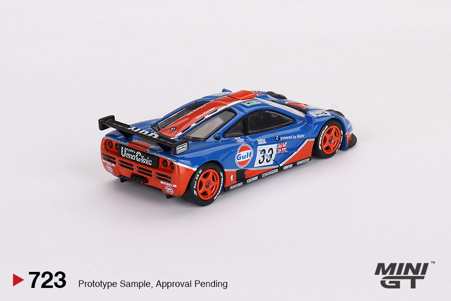 MiniGT 1:64 McLaren F1 GTR #33 1996 Le Mans 24Hr GULF – Blue – MiJo Exclusive #723