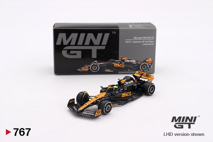MiniGT 1:64 McLaren MCL60 #4 Lando Norris 2023 F1 Japan GP 2nd Place – MiJo Exclusive #767