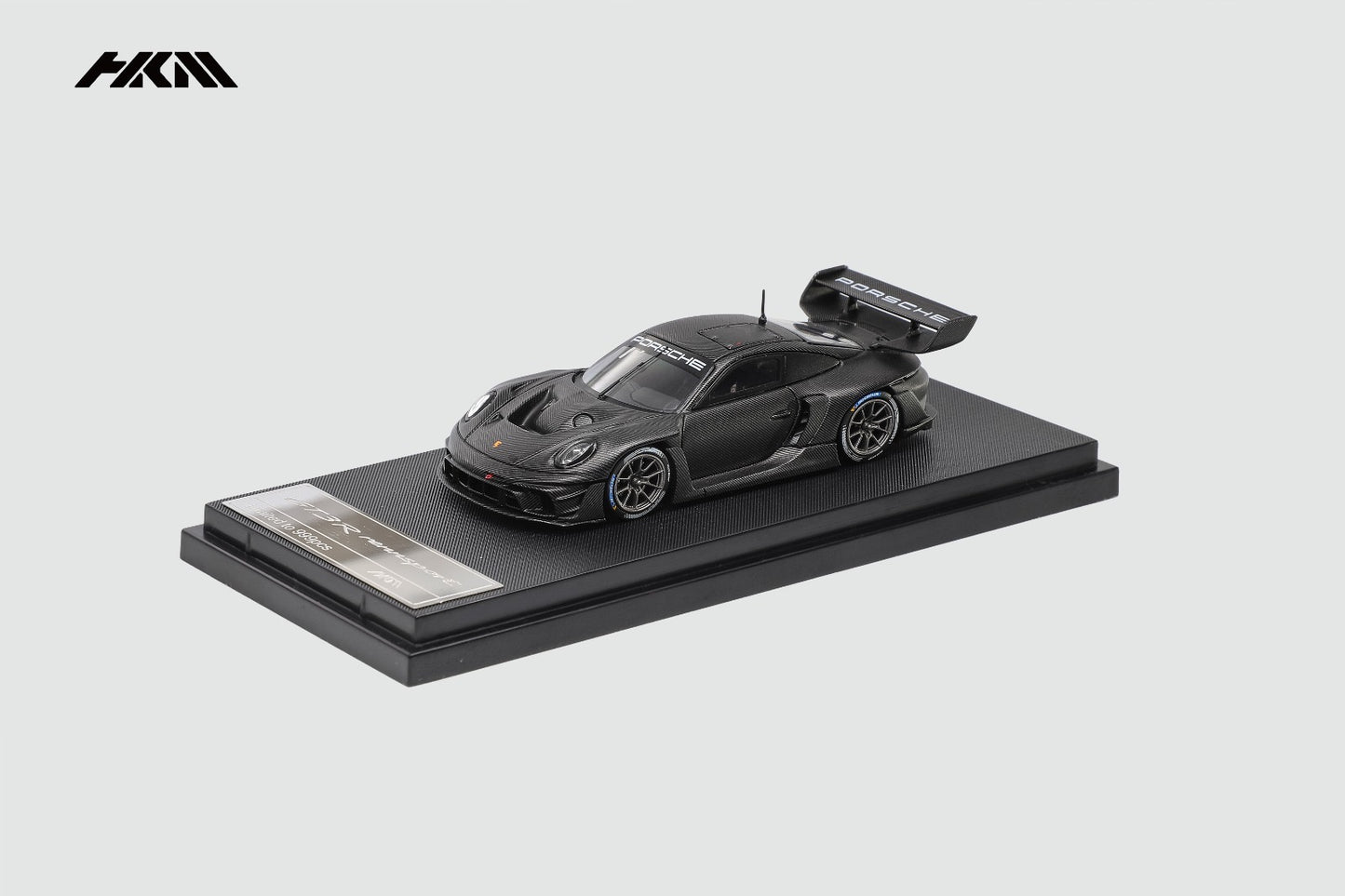 HKM 1:64 Porsche 992 GT3 R Rennsport - Full Carbon Black