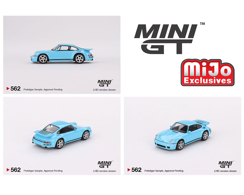 MiniGT 1:64 RUF CTR Anniversary Bayrisch Himmelblau – MiJo Exclusive #562