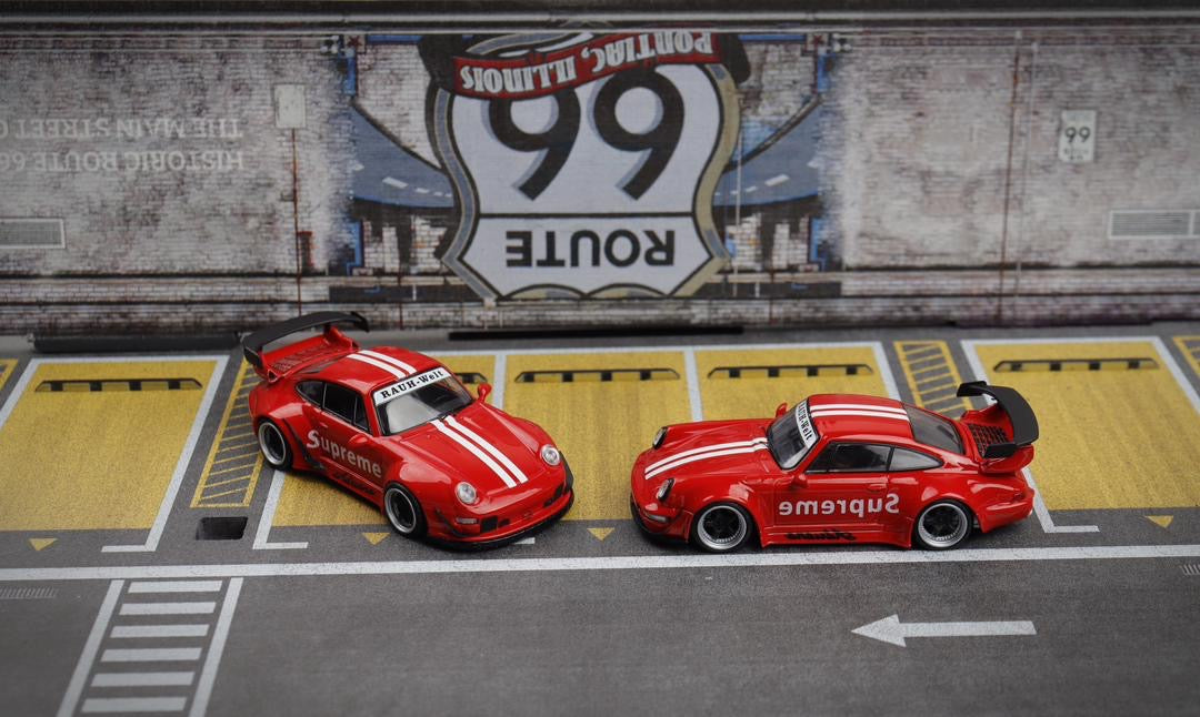 Decode 1:64 Porsche RWB Supreme White Stripes - *993 OR 964*