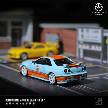 Time Micro 1:64 Nissan Skyline GT-R R34 Z-Tune - Gulf