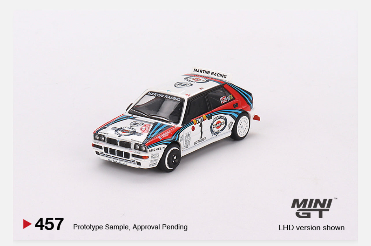 MiniGT 1:64 Lancia Delta HF Integrale Evoluzione 1992 Rally MonteCarlo Martini Racing - 4 Car Box Set