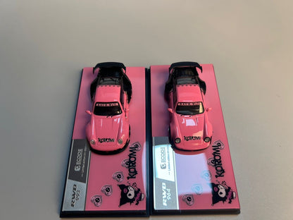 Decode 1:64 Porsche RWB Kulomi Pink/Black - 2 Styles