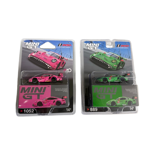 MiniGT 1:64 Porsche 911 GT3 R 2024 Rexy #889 & Roxy #1052 **PAIR**