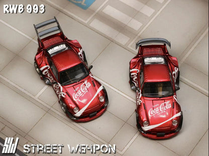 Street Weapon 1:64 Porsche RWB 993 Coca Cola - 2 Styles