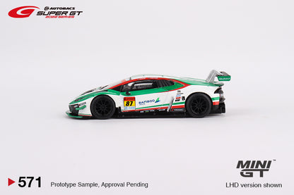 MiniGT 1:64 Lamborghini Huracán GT3 EVO #87 “Bamboo Airways Lamborghini GT3” JLOC 2022 Super GT Series - Japan Exclusive #571