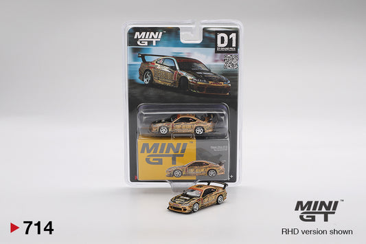 MiniGT 1:64 Nissan Silvia (S15) Top Secret D1GP - Gold #714