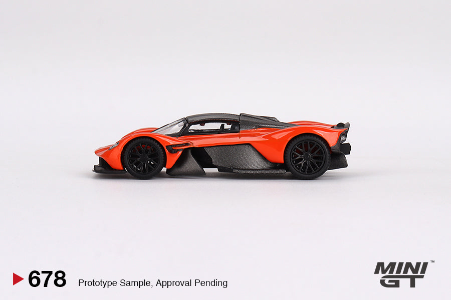 MiniGT 1:64 Aston Martin Valkyrie – Maximum Orange- MiJo Exclusive #678