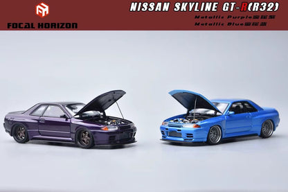 Focal Horizon 1:64 Nissan Skyline GT-R R32 Japan Garage Active - *2 Colors*