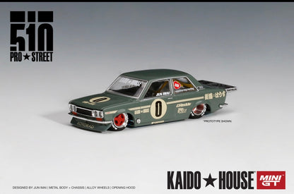 Kaido House 1:64 Datsun 510 Pro Street OG Green - Regular & Chase PAIR