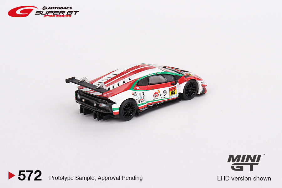 MiniGT 1:64 Lamborghini Huracán GT3 EVO #88 “Weibo Primez Lamborghini GT3” JLOC 2022 Super GT Series - Japan Exclusive #572