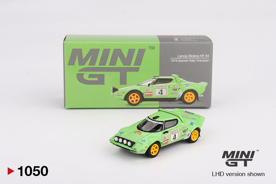 MiniGT 1:64 Lancia Stratos HF #4 1979 Spanish Rally Champion #1050