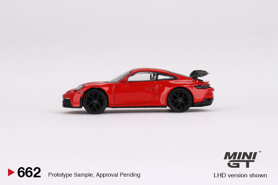 MiniGT 1:64 Porsche 911 (992) GT3 – Guards Red – MiJo Exclusive #662