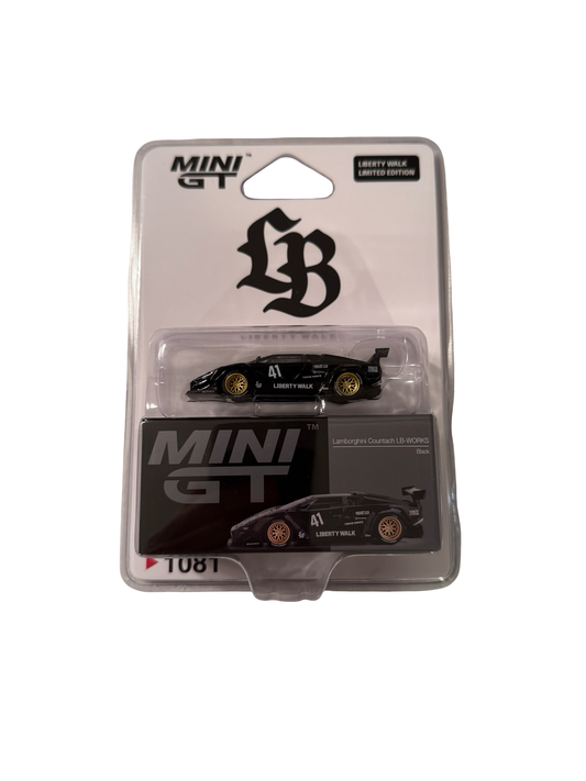 MiniGT 1:64 Lamborghini Countach LB-WORKS Black - LBWK Store Exclusive Blister #1081