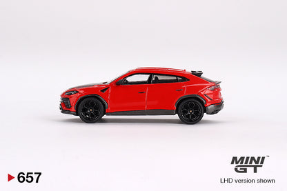 MiniGT 1:64 Lamborghini Urus Performante – Rosso Mars – MiJo Exclusive #657