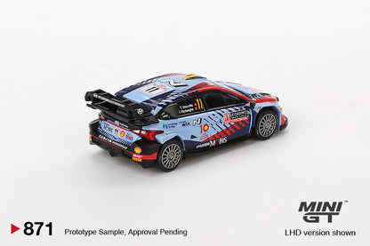 MiniGT 1:64 Hyundai i20 N Rally1 Hybrid #112024 Rallye Monte-Carlo Winner #871