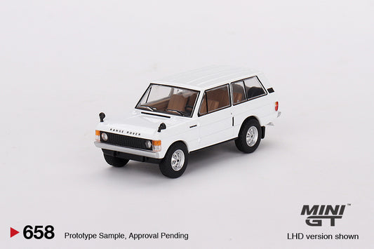 MiniGT 1:64 Range Rover Davos – White – MiJo Exclusive #658